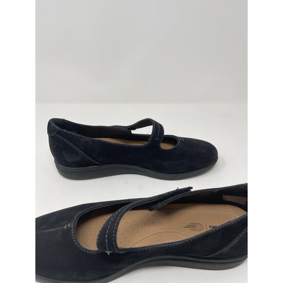 Clarks Tamzen Walk Women's Leather Cushioned Mary Jane Loafers 10M Black - Picture 9 of 10